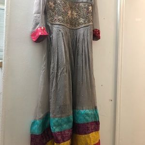 beautiful long frock on pure stuff